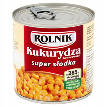 Rolnik Kukurydza konserwowa super słodka 340 g