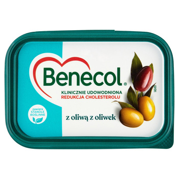 Benecol Tłuszcz do smarowania z dodatkiem stanoli roślinnych z oliwą z oliwek 225 g