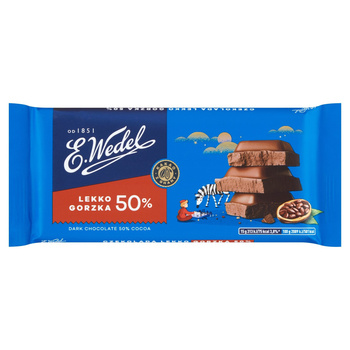 E. Wedel Czekolada lekko gorzka 50% 90 g