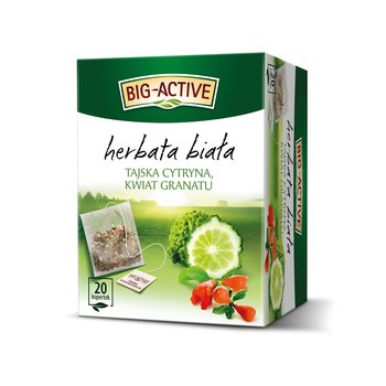 Big-Active Herbata Biała z Tajską Cytryną i Kwiatem Granatu (20 torebek x 1,5g) 30g