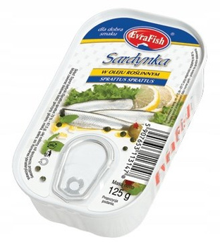 EVRAFISH sardynka w oleju rzepakowym 125 g
