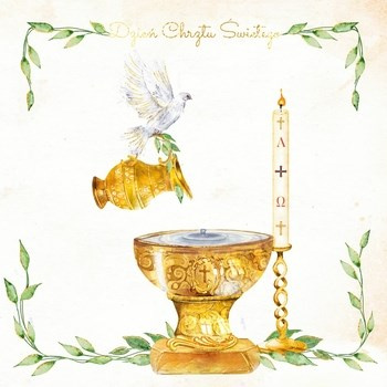 Karnet. Chrzest. Chrzcielnica