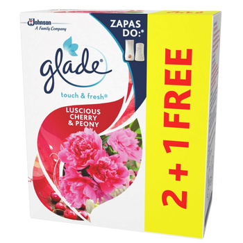 Glade Touch & Fresh Luscious Cherry & Peony Zapas do odświeżacza powietrza 3 x 10ml
