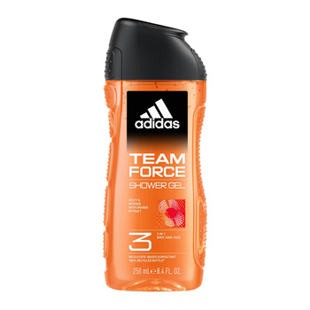 adidas Team Force żel pod prysznic 3 w 1 dla mężczyzn, 250ml