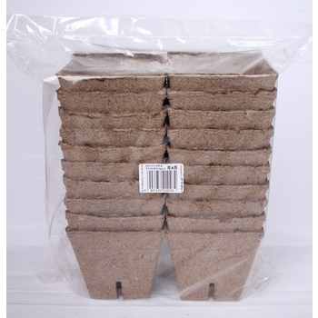 Doniczka torfowa Jiffy kwadrat 8x8cm 20szt