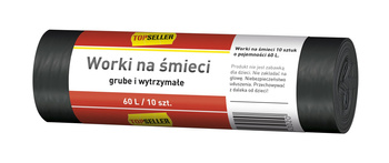 TOPSELLER Worki na śmieci 60L 10 szt