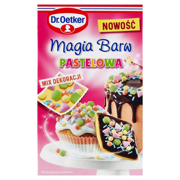 Dr Oetker Mix dekoracji Magia Barw Pastelowa 70g