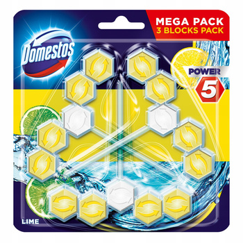 Domestos Power 5 Lime Kostka toaletowa 3 x 55 g