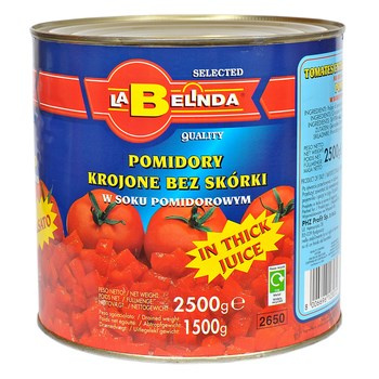 La Belinda Pomidory krojone bez skórki 2500  g