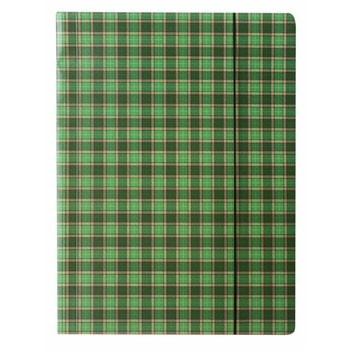 Teczka z gumką A4 szkocka krata, Rexus, Beniamin