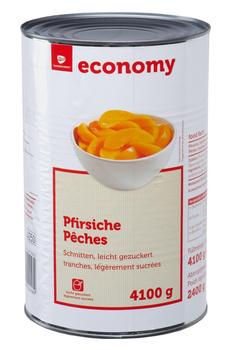 TGE Brzoskwinie krojone w lekkim syropie 4100g