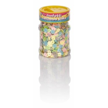 Confetti cekinowe kółka Pastel - mix kolorów 100g