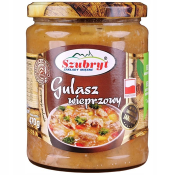 Gulasz wieprzowy Szubryt 470g