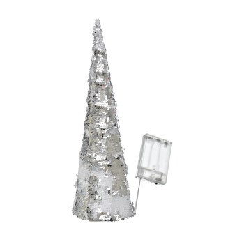 Stożek cekinowy 10LED 40 cm