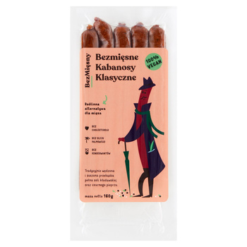 BezMięsny Bezmięsne kabanosy klasyczne 160 g
