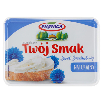 Piątnica Twój Smak Serek śmietankowy naturalny 135 g
