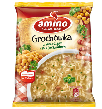 Amino Zupa błyskawiczna grochówka z boczkiem i majerankiem 65 g