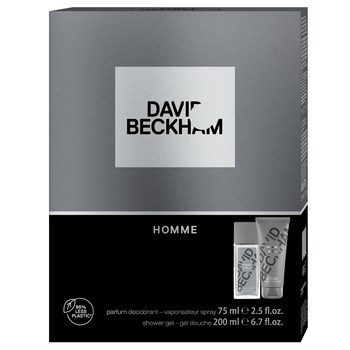 Zestaw prezentowy dla mężczyzn David Beckham Homme dezodorant w naturalnym sprayu dla mężczyzn 75ml + żel pod prysznic dla mężczyzn 200ml