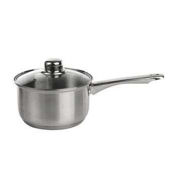 Rondel nierdzewny 1,9l. 16cm z pokrywą szklaną Fabio Altom Design