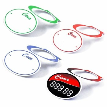 KORFED Etykiety plastikowe z dziurką, na butelkę mix x 10 szt.