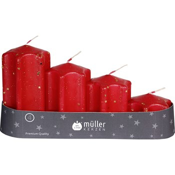 Mueller Zestaw świec Gwiazda 4 sztuki