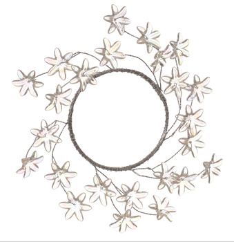 Jumi Wianek na świeczkę z akrylowymi kwiatkami