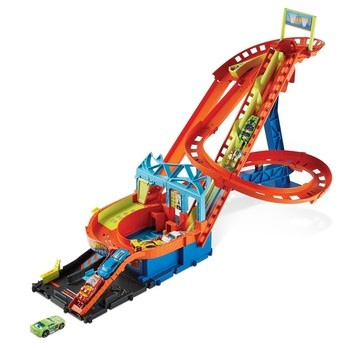 Hot Wheels City Rajdowy Rollercoaster Zestaw z napędem