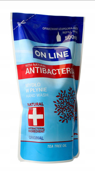 On Line Original Mydło w płynie z czynnikiem antybakteryjnym opakowanie uzupełniające 500 ml