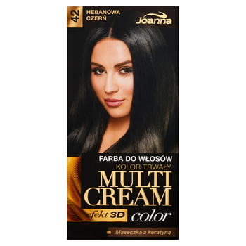 Joanna Multi Cream Color Farba do włosów hebanowa czerń 42