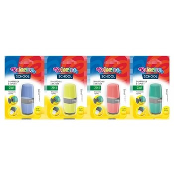 Temperówka z gumką 2 w 1 Colorino