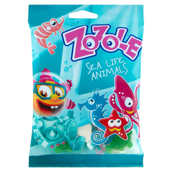 Zozole Sea Life Animals Żelki o smakach owocowych 75g