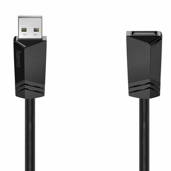 Przedłużacz Hama USB A-A 200620 3,0m Czarny