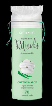 Płatki kosmetyczne Cleanic Home Spa Rituals Aloe, 70 szt