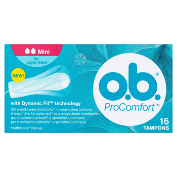 O.B. ProComfort Mini Tampony 16 sztuk