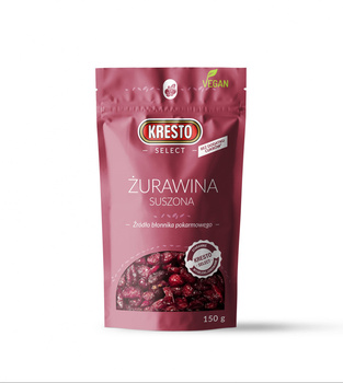 KRESTO Select Żurawina suszona całe owoce 150 g