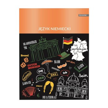 Zeszyt tematyczny - Język niemiecki, A5 60 kartek, kratka, Beniamin