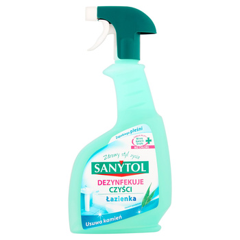 Sanytol Spray do łazienki o zapachu eukaliptusa, czyści, odkamienia i dezynfekuje 500ml
