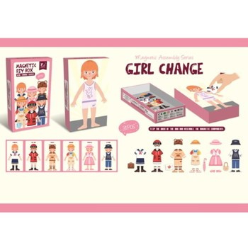 Układanka magnetyczna, przebieralnia 31el.