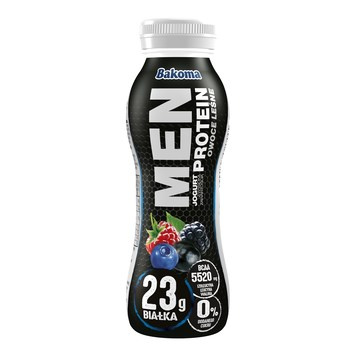 Bakoma Men Jogurt z wysoką zawartością protein owoce leśne 230 g