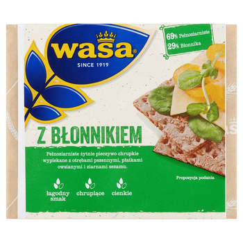 Wasa Pieczywo chrupkie z błonnikiem 230 g