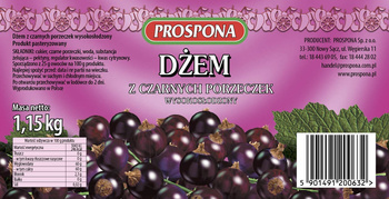 DŻEM Z CZARNEJ PORZECZKI W/S 1,15 KG