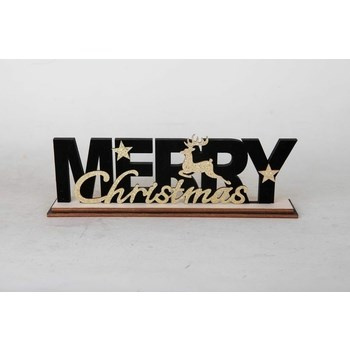 Figurka świąteczna napis Merry Christmas