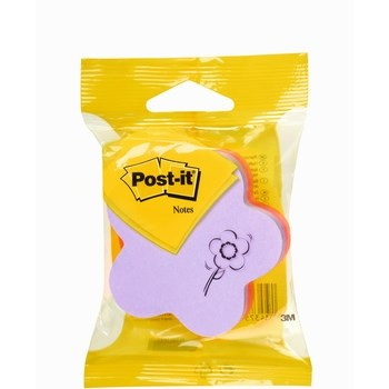 Karteczki samoprzylepne Post-it®, kostka, w kształcie Kwiatka, 70x70mm, 225 karteczek