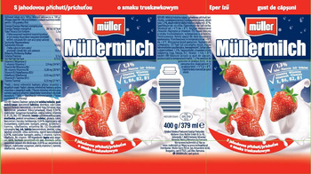 Müller Müllermilch Napój mleczny o smaku truskawkowym 400 g