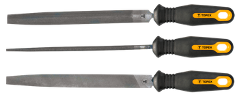 Pilniki do metalu, 200 mm/2, zestaw 3 szt