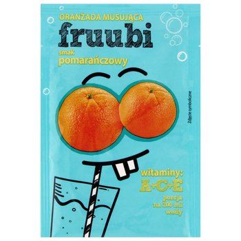 Fruubi Oranżada musująca smak pomarańczowy 23 g