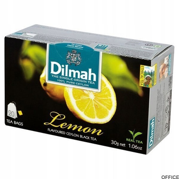 Dilmah Lemon Cejlońska czarna herbata 30 g (20 x 1,5 g)