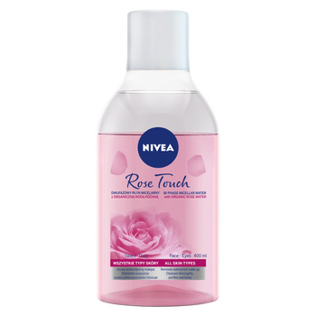 NIVEA Rose Touch Dwufazowy płyn micelarny z organiczną wodą różaną 400 ml