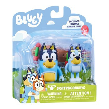 Bluey Figurki 2Pak Jazda na deskorolce
