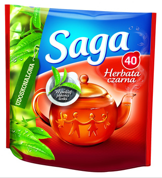 Saga Herbata czarna 56 g (40 torebek)